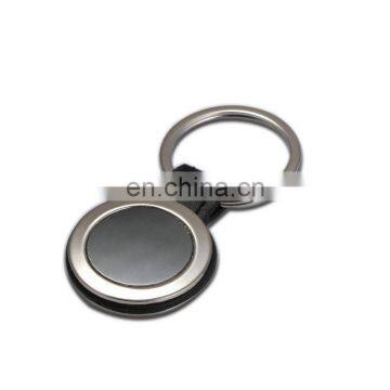 Promotion customized metal round keychain