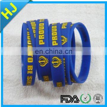 New product personalized rubber wrist bands made in China