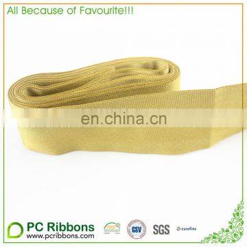 Custom gold jacquard elastic waistband