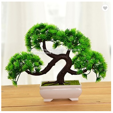 china wholesale artificial pine tree bonsai for table decoration