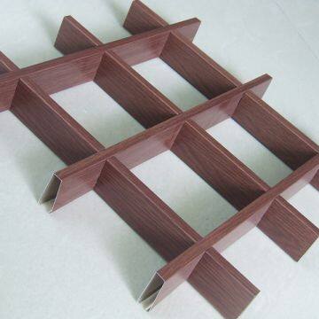 Decorative Metal Grille Ceiling Aluminum Suspended Grid photo-3