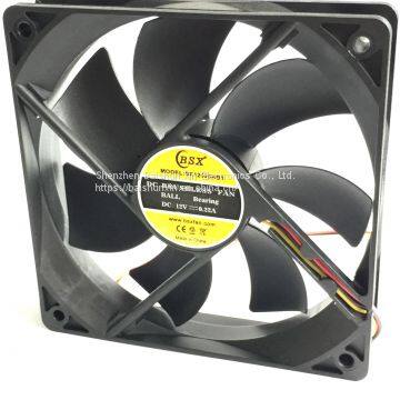 Black 140mm 25mm PC Computer Case Clear Cooling Fan Mod x2