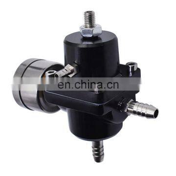 Universal Aluminum Adjustable 1-140 PSI Fuel Pressure Regulator+W/Gauge Black photo-6