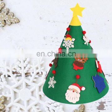 Wholesale Customization Christmas Pendant Children DIY Mass Felt Christmas Tree