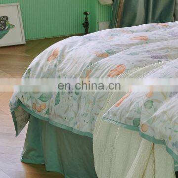 RAWHOUSE Amazon 60s Home Use Bedding Set Luxury Bedding 100% Cotton Set Bed Sheet Pillowcase photo-3