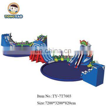 Large Floating Inflatable Park, Outdpoor Swimming Pool Inflatable Equipment photo-3