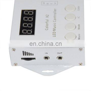 DC5V-12V WS2812B/WS2811/WS2813/USC1903/6803 Music X2 Led Music Controller Strip Modules MAX 1000pixels With RF Touch Remote photo-3