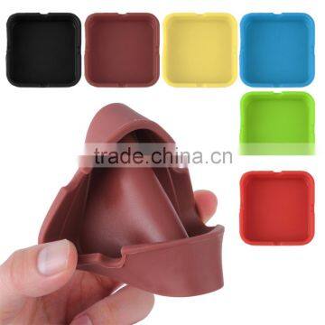 Cheapest Silicone Ashtray Eco Friendly Black Shatterproof Cigar Funny Ashtray Rubber Silicone Ashtray photo-3