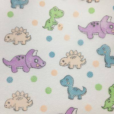 Children's Supply of Cartoon Printed Non-woven Fabric Customized Spunbonded Non-woven Fabric Printed Disposable Mask Prints photo-2