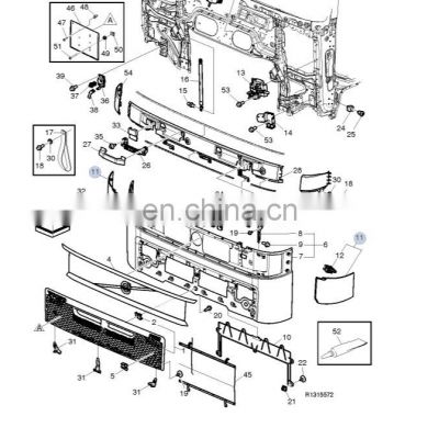 car bumpers Panel Lower Mesh Suitable for business truck 82858486