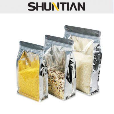 PET laminated printing flat bottom square bags