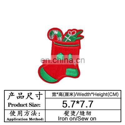 Kids Christmas Snowman Christmas Tree Old Man Custom Iron On Patches Embroidery photo-5