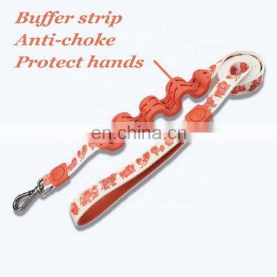 Best Quality Buffer Heat Transfer Print Custom Pattern Dog Leash Anti-choke Dog Leash for Pet