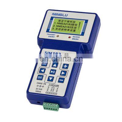 Marine electronics maritime navigation communication handhold portable NINGLU SIM183 NMEA0183 signal tester for marine equipment