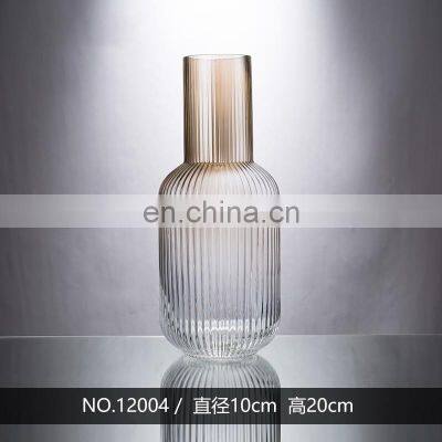 Производитель: принадлежности для дома, украшения для столовой. Круглые стеклянные вазы для стола с сублимационной печатью, прозрачные настольные вазы, поддержка photo-2