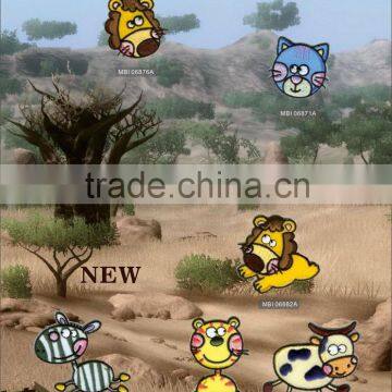 Cute animal pattern embroidery patches for kids clothing                        
                                                                                Supplier's Choice