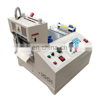 small Computer hot cutting nylon polyester webbing strap belt automatic elastic cutting machine