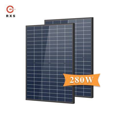 Rixin Solar Panels 285 Watt Customized 280w Solar Cells Poly Silicon