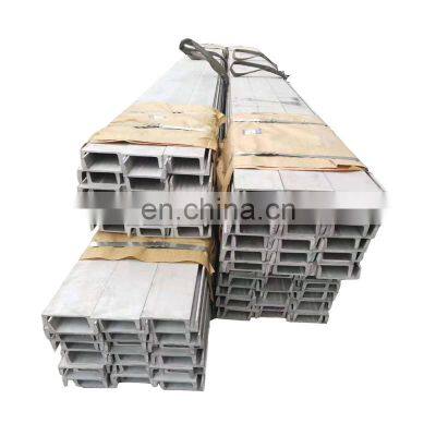 Hot Rolled Deformed 5#-40# SUS304 304L 316L Stainless Steel C V U Shaped Channels with ISO Certification