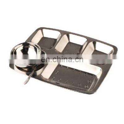 Stainless Steel Five Compartment Plate photo-3