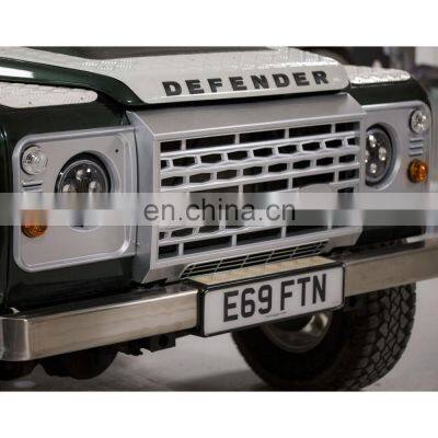 SILVER ADVENTURE FRONT GRILLE FOR LAND ROVER DEFENDER 90 110 photo-3