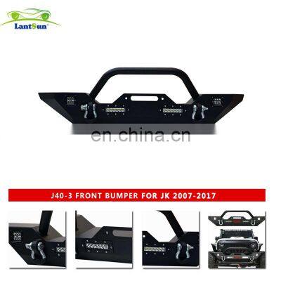 Lantsun For Jeep J L J40-3) Front Bumper for Jeep w Rangler for Jeep JKwrangler 2007-2017 photo-5