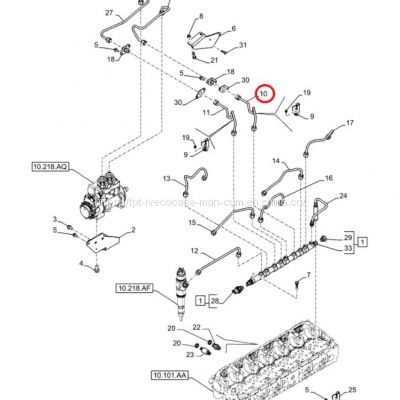 FPT IVECO CASE Cursor11 EURO 6 F3GFE613A B001 5801863562/5801690111  oil tube 504372431