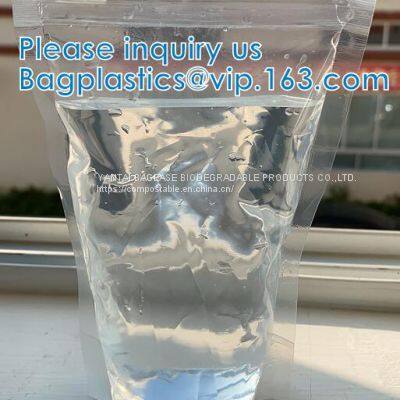 Biodegradable Liquid Packaging Leakage Proof Pouch Custom Custom 1 Gallon Water Bag Foldable Sports Drinking Water Bag photo-3