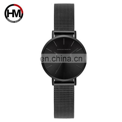 HANNAH MARTIN CC32 wholesale fashion girls quartz watch low cost Mesh band water resist analog display simple student wristwatch