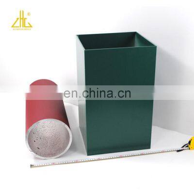 6063 extruded alloy hollow aluminium profile,polishing aluminum hollow bar price per ton in China