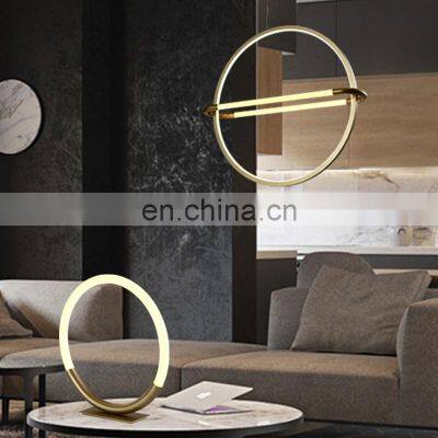 HUAYI New Arrival Gold Black 23w 29w Indoor Home Hotel Living Roon Simple LED Pendant Light Chandelier