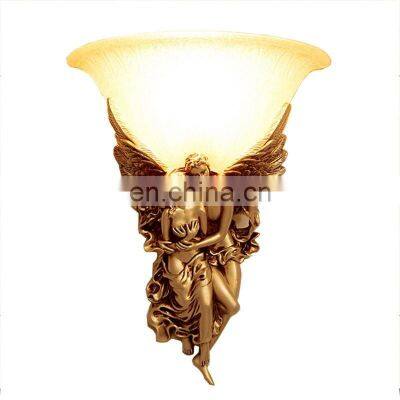 Fancy 3D resin fixture electric living room bedside hall hotel wedding led wall lights hotel lighting lamp