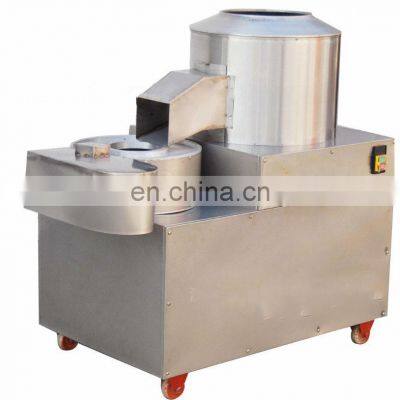 Automatic Potato Peeling & Cutting Machine/potato Chips Slicing Machine   commercial potato peeler