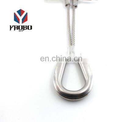 Unique Design Stainless Steel Keychain Key Cable Screw Lock Wire Ring With Screw photo-5