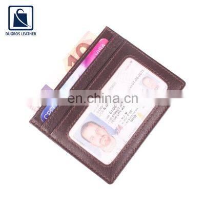 Premium Quality Modern Stylish Polyester Lining Material Genuine Leather Card Case Holder From Indian Manufacturer photo-2