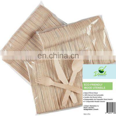 Disposable Biodegradable Bamboo Wooden Cutlery