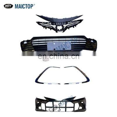 MAICTOP car body kit new model for camry 2021 front bumper grille plastic