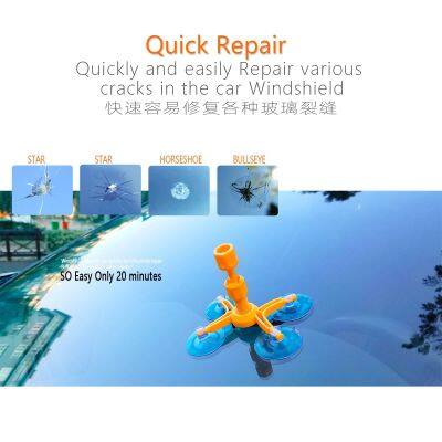 New Diy SIKEO Auto Parts Glass Repair Liquid Front Windshield Repair Quick Glass Crack Repair Kit photo-2