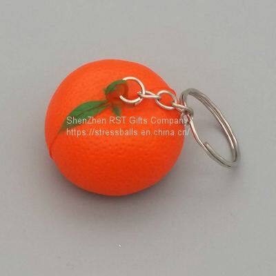 Pu Foam Orange Anti Stress Ball Keychain – Stress Relief On-The-Go