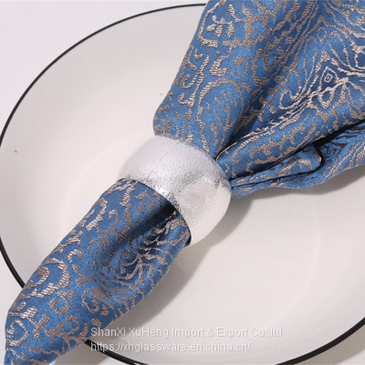 Metal Round Luxury Gold Napkin Rings For Wedding and Dinner Table Party photo-3