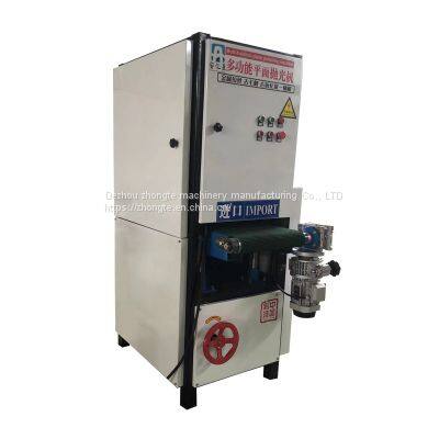 Hand Abrasive Belt Grinder Deburring Grinder Belt Metal Polishing Machine photo-4