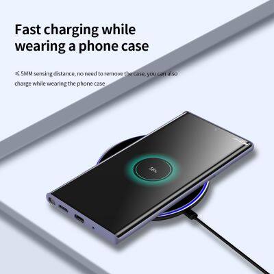 Transparent Desk Wireless Charger for Iphone Portable Charger 15W Samsung Fast Wireless Charging Universal Wireless Chargers photo-4