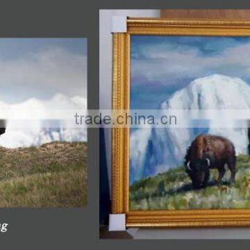 create impression oil painting from photograph landscape 02
