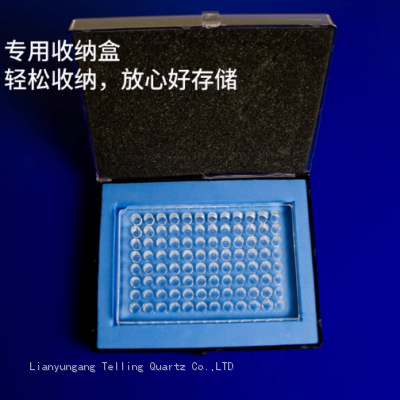 Lab Cell Culture Plate 96well Clear Quartz Glass UV-Transparent Microplate for Lab Bio photo-5