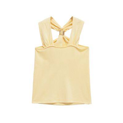 Spring New Neck Hanging Top, European and American Sexy Backless Vest for Women photo-4
