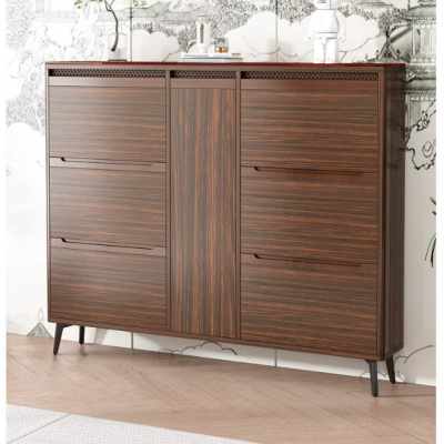 Modern Design Multi-layer Storage Shoe Cabinet Space Saving Shoe Rack Shoe Box With Led for Home Furniture photo-2