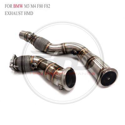 Exhaust Downpipe for BMW 530i G60/640i F06 N55/M760i G11 G12/M550i 750i 850i/M3 M4 F80 F82 Car Accessories Whatsapp+86 18946955156