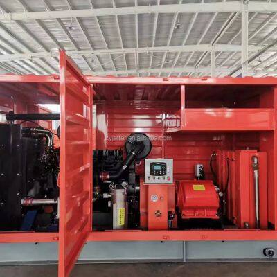 Large Automatic Industrial Hydro Blaster High Pressure Water Jet Cleaning Equipment Pipe Dredging New Electric Pump Engine Motor