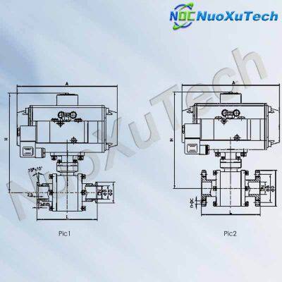 NuoXuTech GUQ-A Pneumatic Vacuum Pressure Ball Valve photo-2