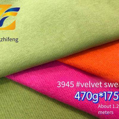 guangzhifeng 3945# 470 г плотный бархатно-бабочковый хлопковый материал для свитшотов с ворсистой обратной стороной, тяжелый, в наличии, популярный модный материал для осенне-зимнего верхнего белья